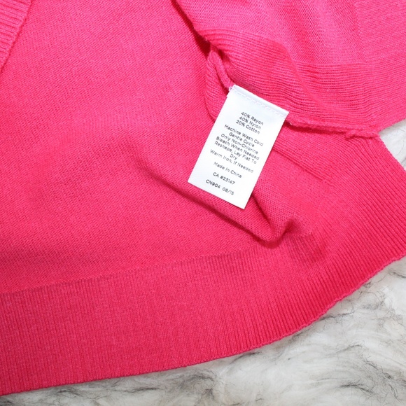 Talbots Pink & Blue Textured Crab Sweater - Picture 7 of 8